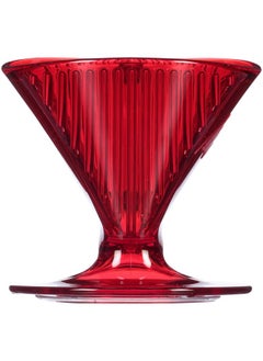 Melitta Signature Series 1 Cup Pourover Coffee Brewer Tritan Red  - Image 4