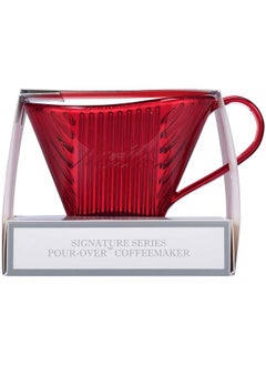 Melitta Signature Series 1 Cup Pourover Coffee Brewer Tritan Red  - Image 3