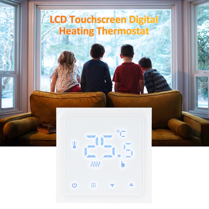 HY610 Smart Heating Thermostat Digital Temperature Controller Touchscreen LCD Display Weekly Programmable Thermostat Anti-freeze for Home School Office Hotel - Image 5