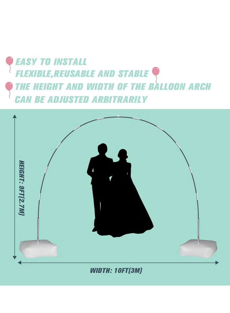 Haidue Balloon Arch Kit Adjustable Balloon Arch Stand with Water Fillable Bases Ballon Arch Holder Kit for Wedding Birthday Party Decorations - Image 3