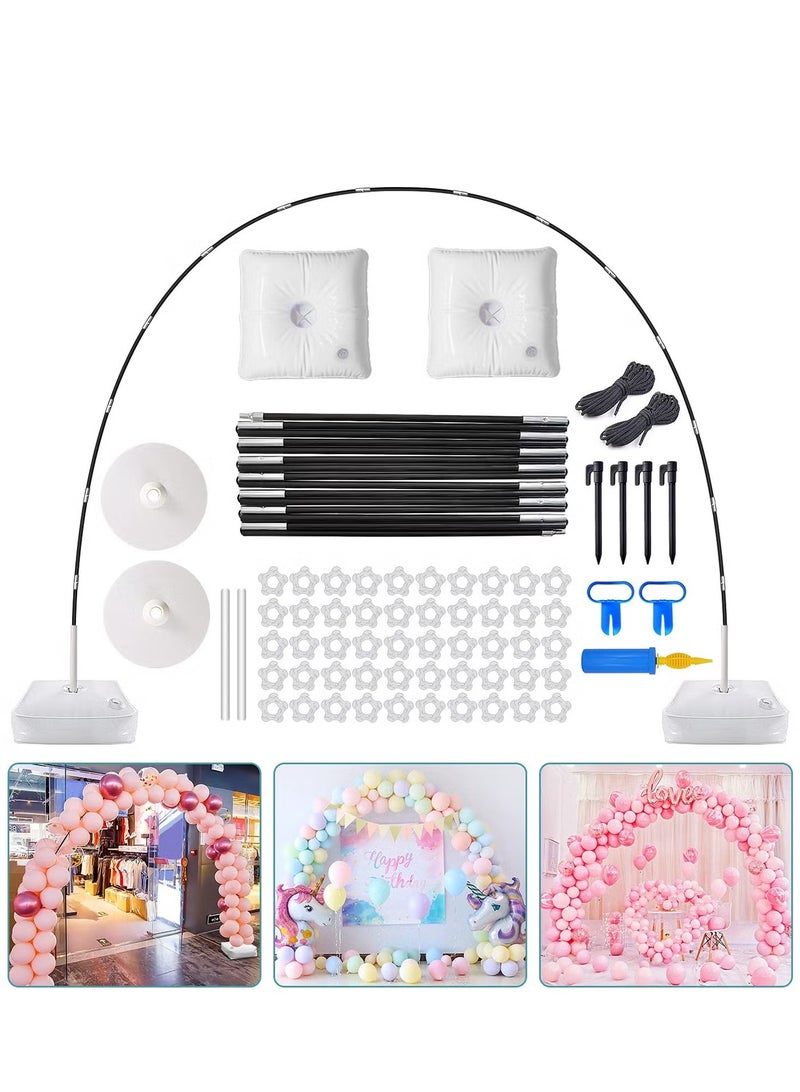 Haidue Balloon Arch Kit Adjustable Balloon Arch Stand with Water Fillable Bases Ballon Arch Holder Kit for Wedding Birthday Party Decorations - Image 1