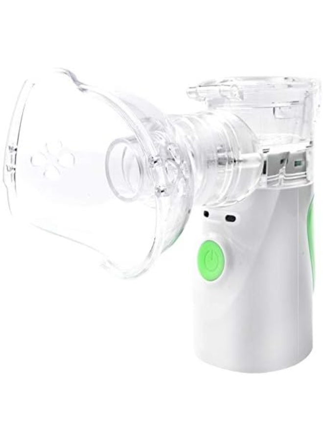 جهاز تبخير محمول صغير – جهاز استنشاق بخار بالموجات فوق الصوتية – قابلة للشحن USB مع 2 كمامة للكبار والأطفال – مناسب للسفر والاستخدام الشخصي - Image 1