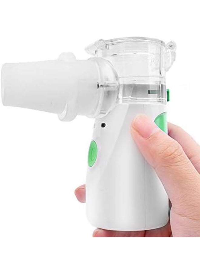 جهاز تبخير محمول صغير – جهاز استنشاق بخار بالموجات فوق الصوتية – قابلة للشحن USB مع 2 كمامة للكبار والأطفال – مناسب للسفر والاستخدام الشخصي - Image 4