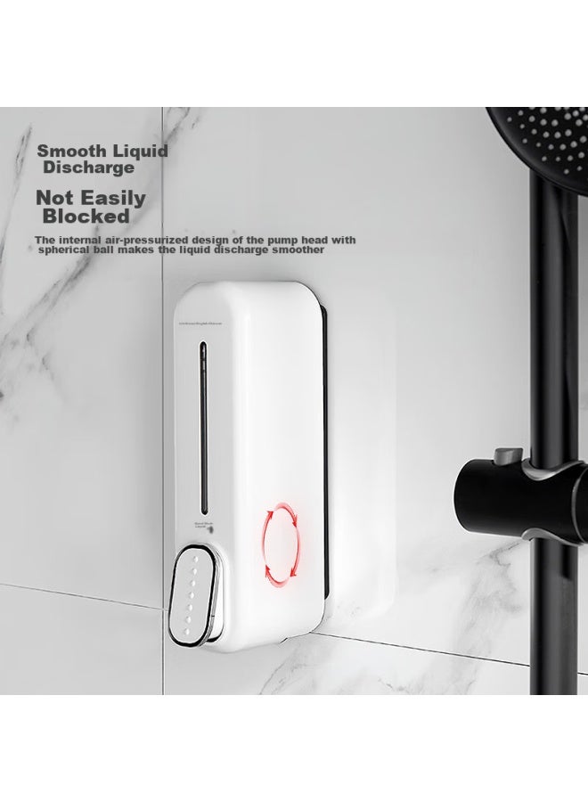 Interhasa! Wall-mounted Soap Dispenser, Hand Soap Holder, Hotel Shower Gel Dispenser, Wall-mounted Pump Bottle, F7020 - Image 3