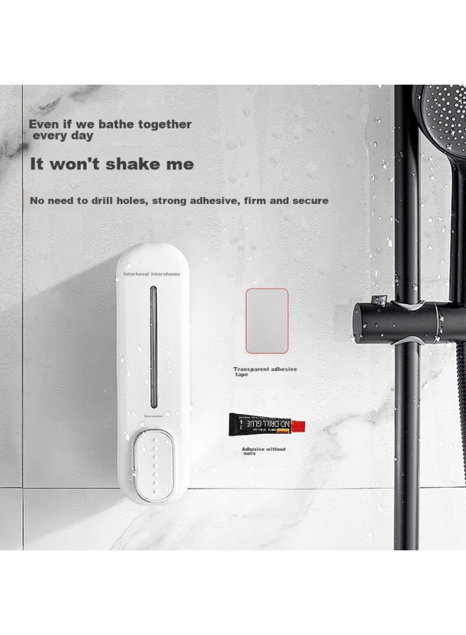 Interhasa! Wall-mounted Soap Dispenser, Hand Soap Holder, Hotel Shower Gel Dispenser, Wall-mounted Pump Bottle, F7020 - Image 4