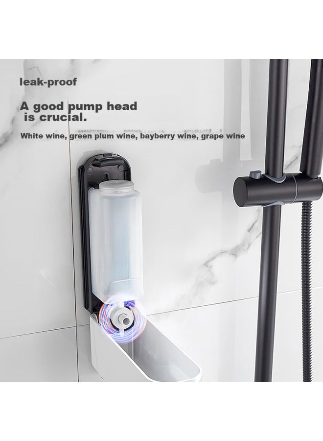 Interhasa! Wall-mounted Soap Dispenser, Hand Soap Holder, Hotel Shower Gel Dispenser, Wall-mounted Pump Bottle, F7020 - Image 2