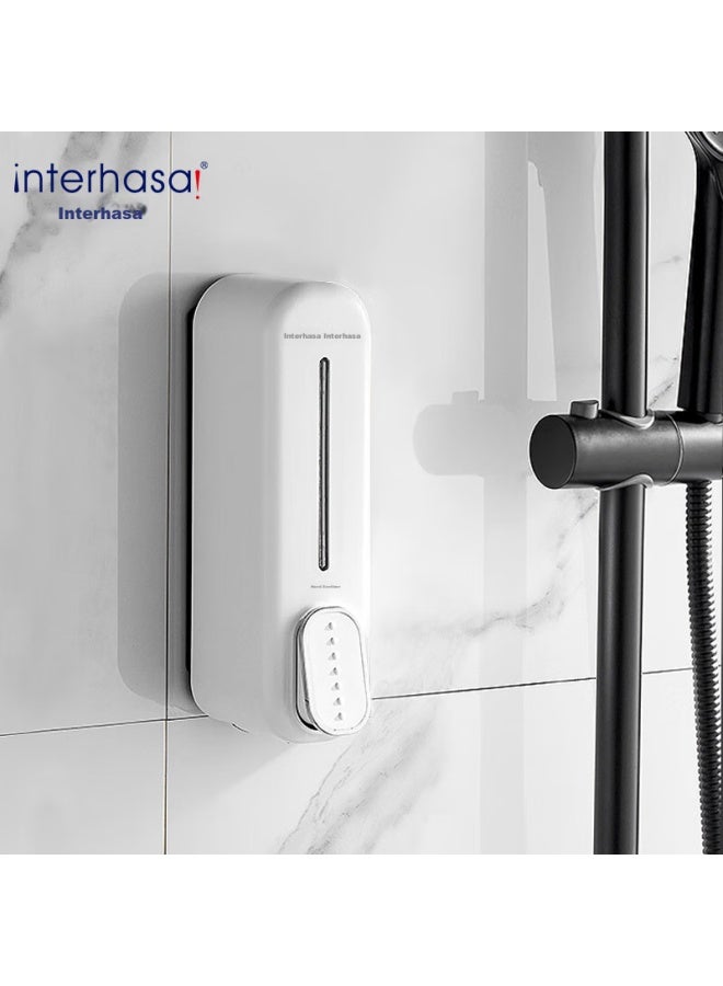 Interhasa! Wall-mounted Soap Dispenser, Hand Soap Holder, Hotel Shower Gel Dispenser, Wall-mounted Pump Bottle, F7020 - Image 1