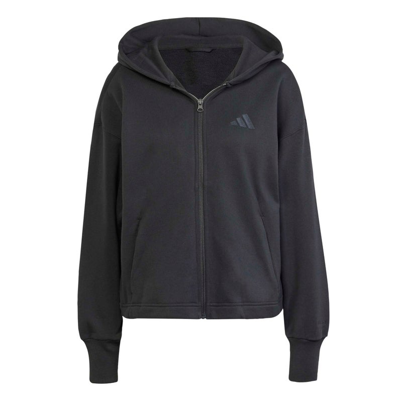 adidas All Szn French Terry Loose Full-Zip Hoodie - Image 3