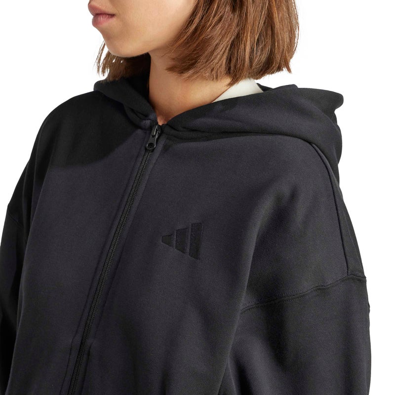 adidas All Szn French Terry Loose Full-Zip Hoodie - Image 2