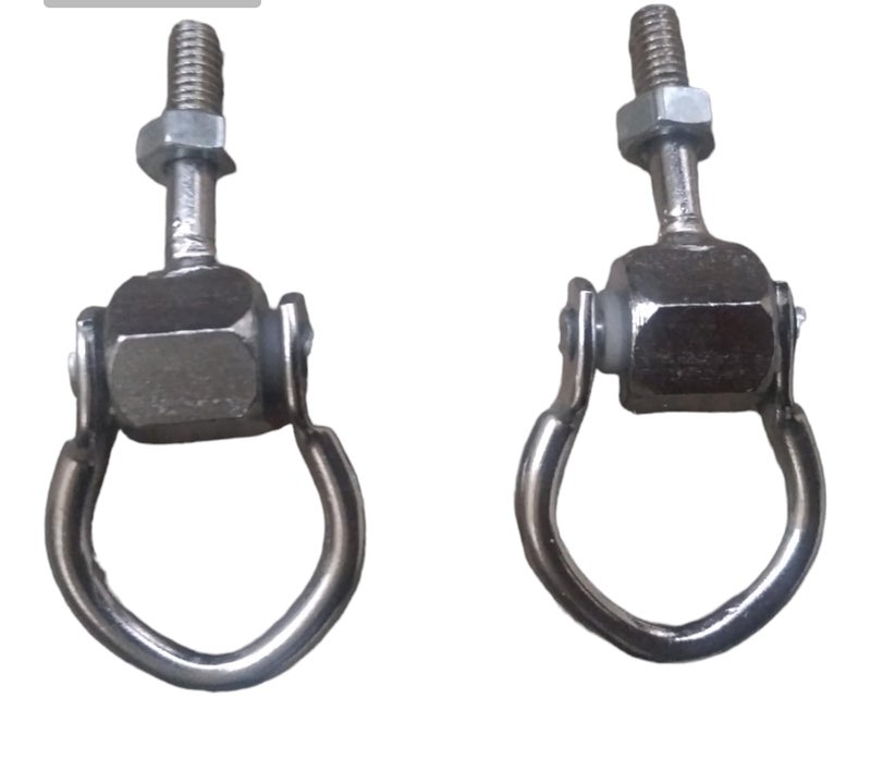 APAV Baby Cradle Hanging Stainless Steel Bearing Hanging Hook/Kadi/Kada (Set of 2 Nos)| Accessories for Baby Jhula (Bearing KADI for Round Pipe) - Image 1