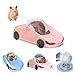 Nicerice Hamster Exercise Ball Sports CarHamster Car with Detachable Transparent BallFunny Exercise Wheel for Hamsters3 Modes AvailableSuitable for Dwarf Small Pet Safe Breathable and Cute Pink 57 - Image 3