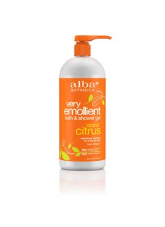Alba Botanica Very Emollient Bath  Shower Gel  Island Citrus 32 fl oz 947 ml Gel