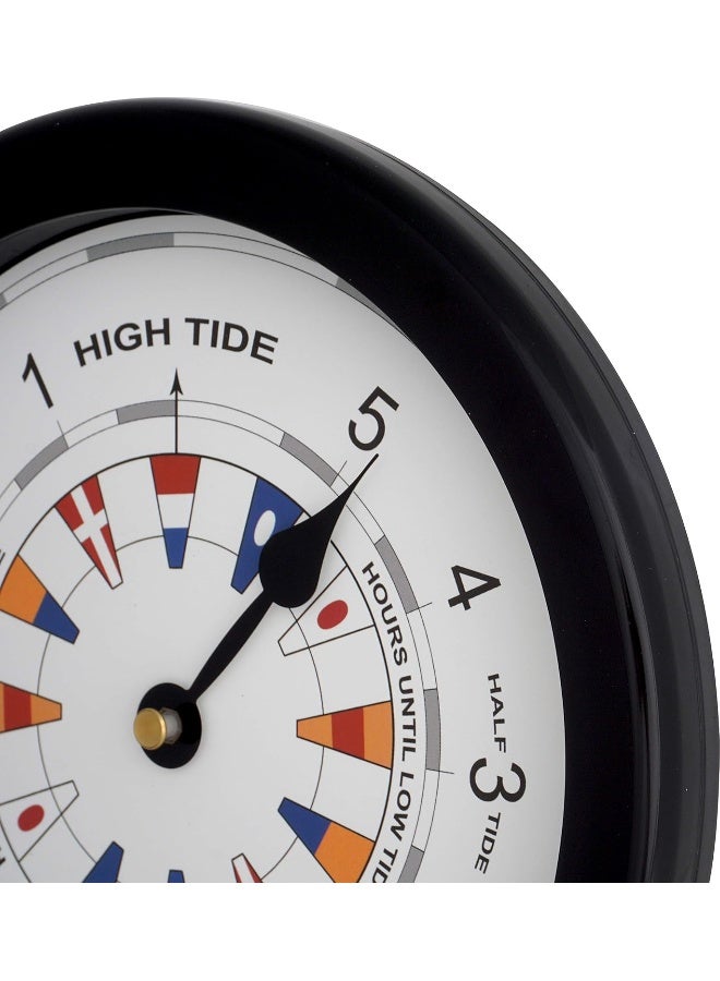 JUSTIME 85 Inch Atlantic Tide Clock for East Coast High Tide Low Tide Clock with Plastic Water Resistant Case Colorful Graphics Designed Home Wall DcorTT020Flag Black - Image 3