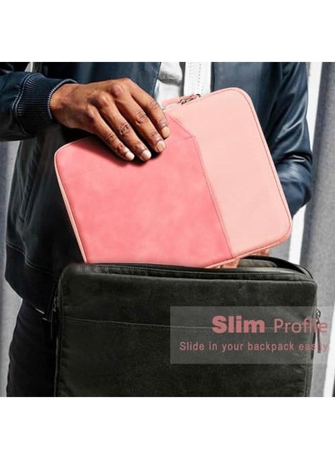 erorex - Tablet Sleeve Bag For Ipad Pro 11 2021 2018 Ipad Air 5 4 10.9 Ipad 10.2 Galaxy Tab A8 10.5 Tab S8 11 Surface Go 2 1 Protective Case With Pocket Pink - Image 1