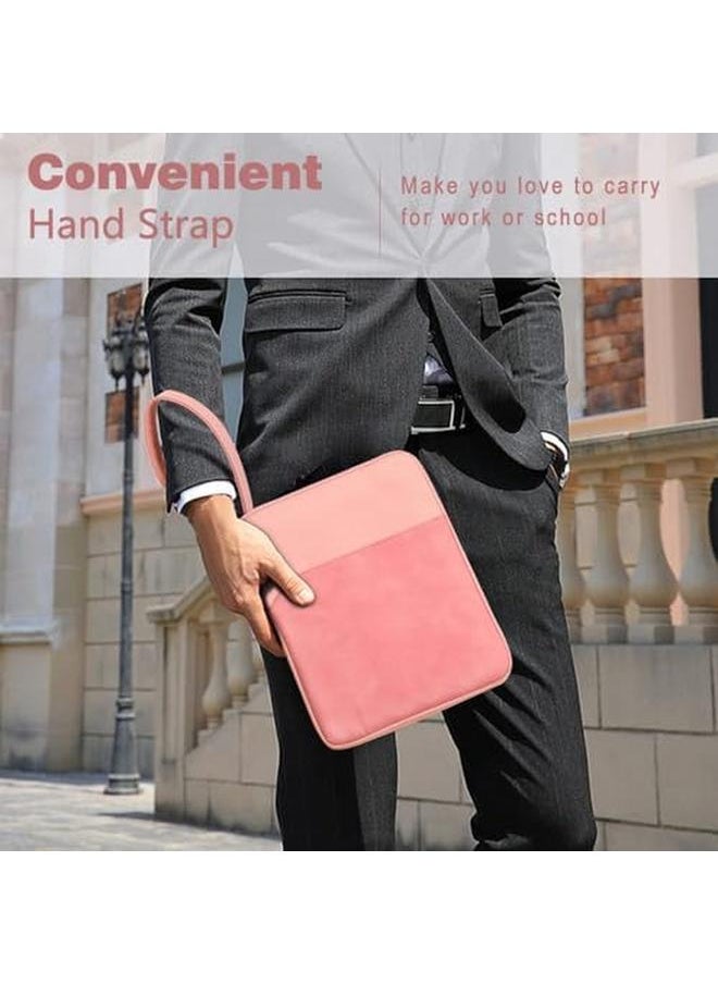 erorex - Tablet Sleeve Bag For Ipad Pro 11 2021 2018 Ipad Air 5 4 10.9 Ipad 10.2 Galaxy Tab A8 10.5 Tab S8 11 Surface Go 2 1 Protective Case With Pocket Pink - Image 1