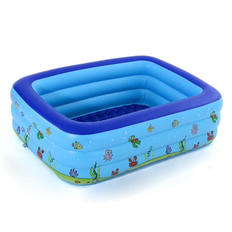 Portable Swimming Pool Inflatable Baby Swimming Pool Outdoor Children Basin Kid Bathtub Patterns are randomly selected. - Image 1