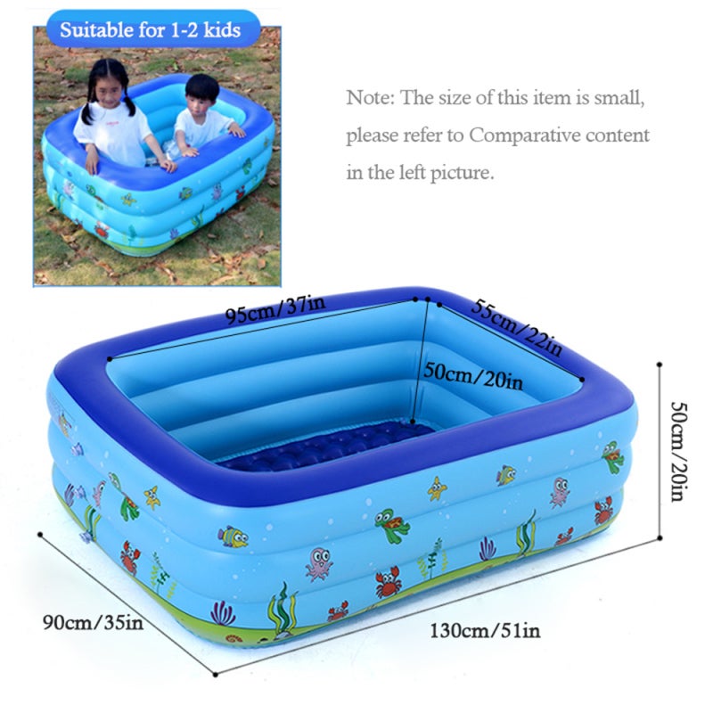 Portable Swimming Pool Inflatable Baby Swimming Pool Outdoor Children Basin Kid Bathtub Patterns are randomly selected. - Image 4