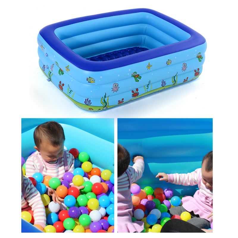 Portable Swimming Pool Inflatable Baby Swimming Pool Outdoor Children Basin Kid Bathtub Patterns are randomly selected. - Image 3