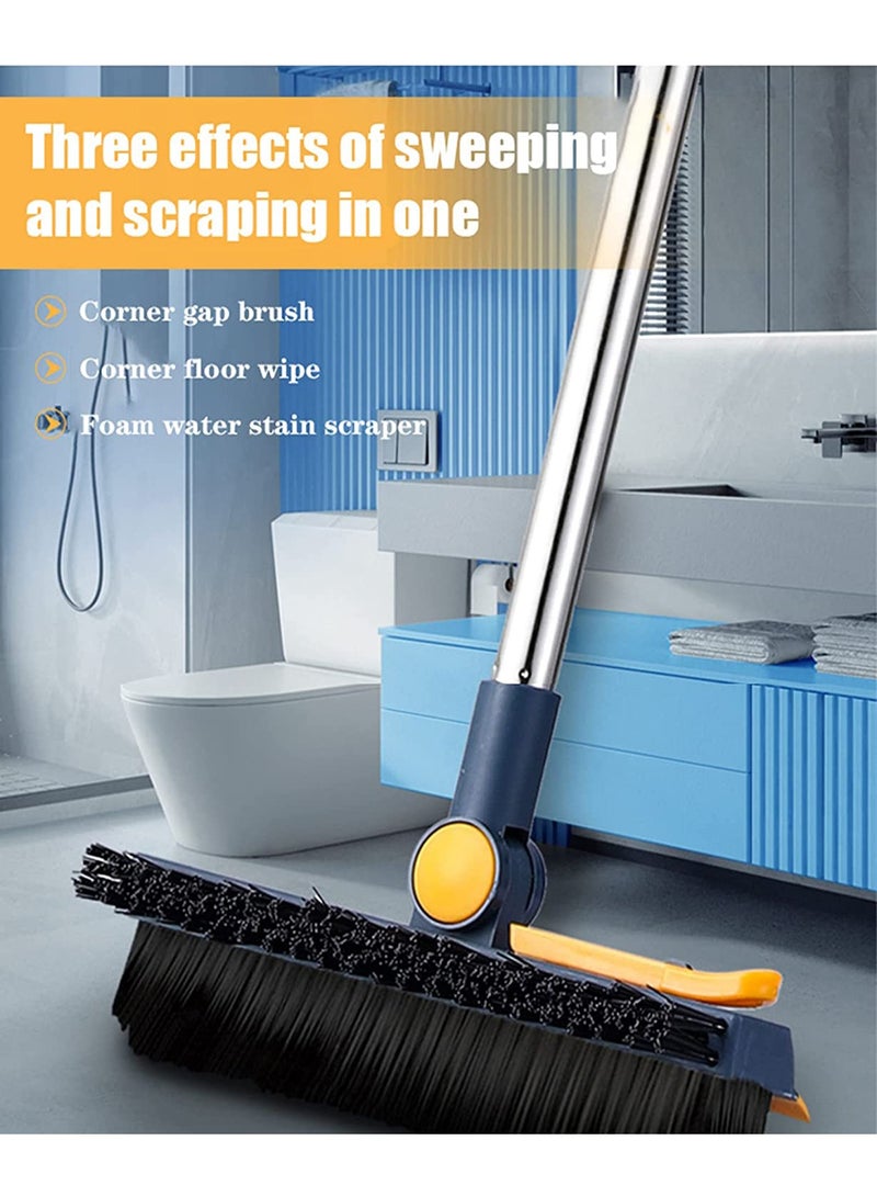 Arabest 3 in 1 Rotating Grout Brush with Long Handle, 180° Rotatable Floor Brush, Shower Brush for Tile Floor Kitchen Bathroom, V-shaped Angled Brush for Hard to Reach Areas  - Image 5