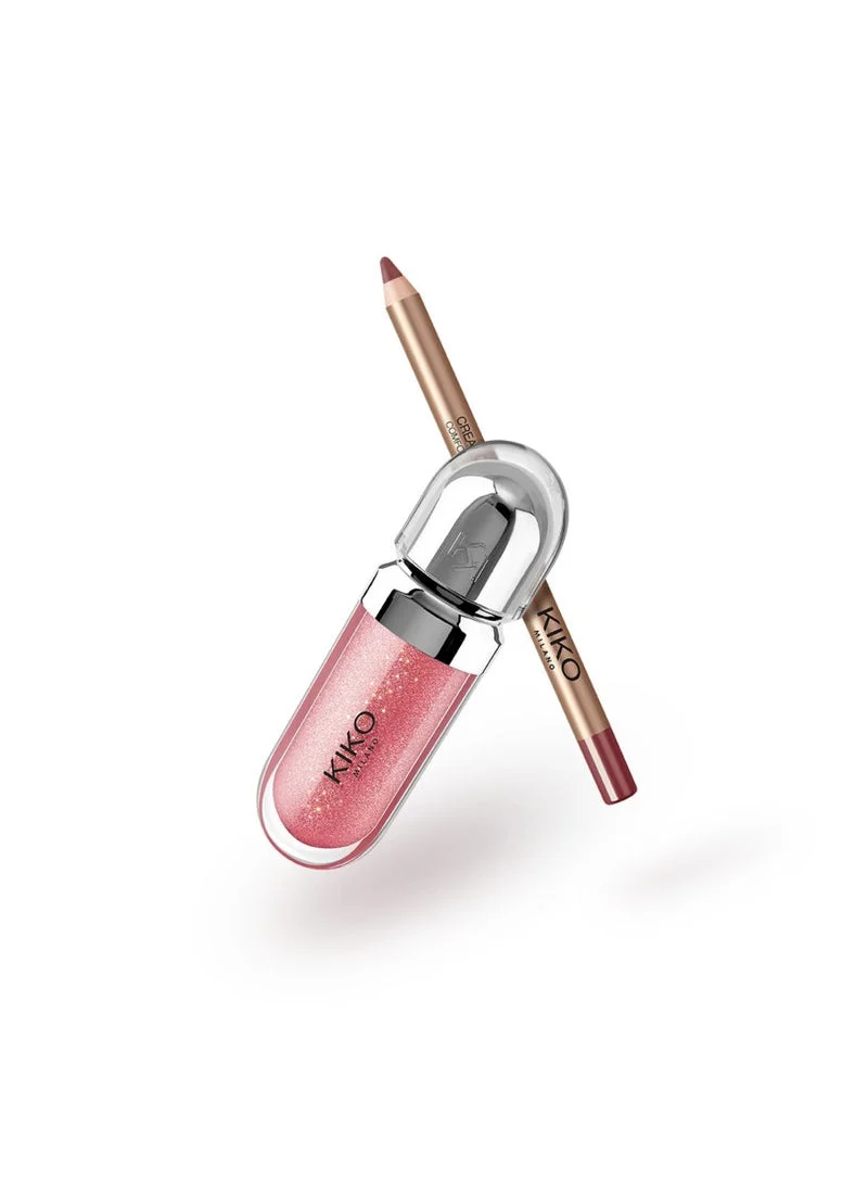 KIKO MILANO GLOSS ME UP LIPS GIFT SET  REFINED MAUVE