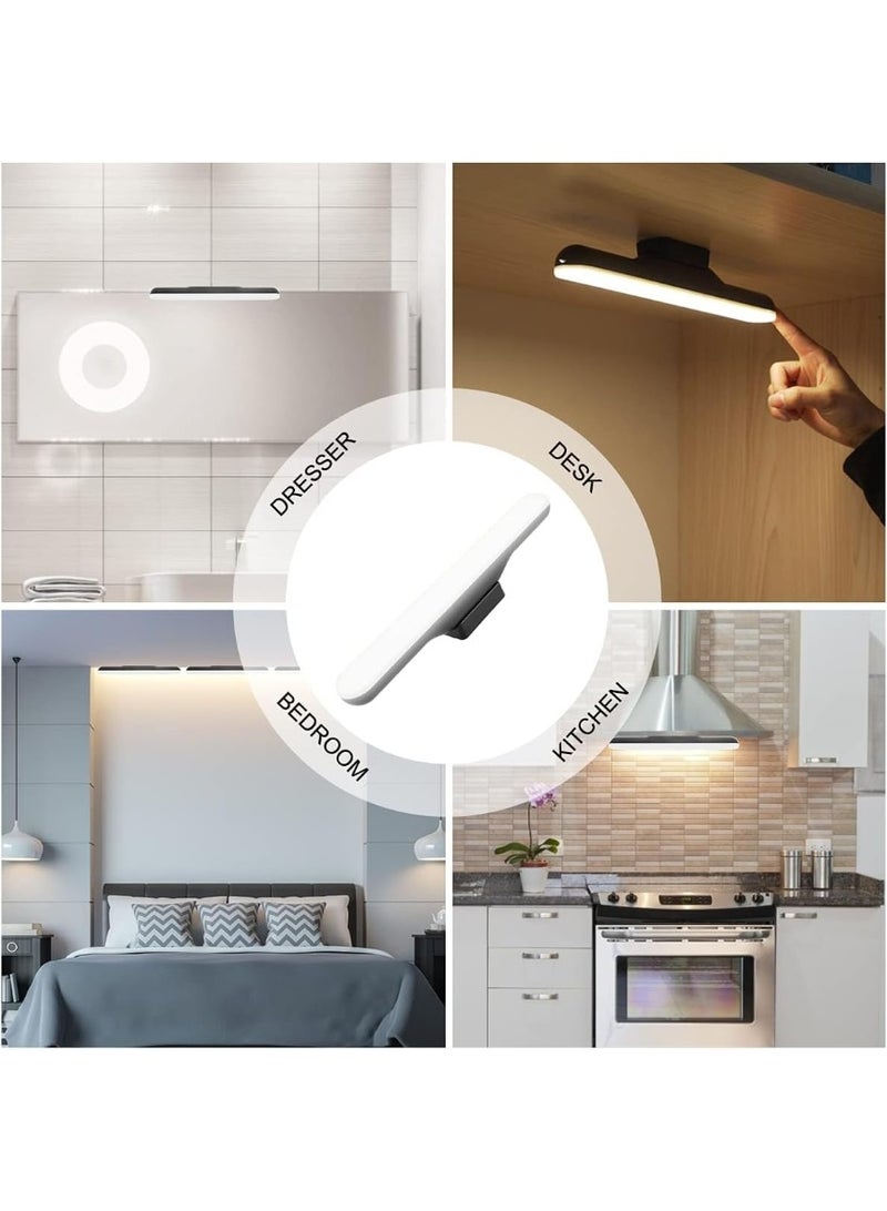 BIGTHREE® Under Cabinet Lights, Dimmable Touch Light Bar, Rechargeable Wall Lights, Lamp Wall Mounted Lamp 3 Color Reading Lamp LED Makeup Light, for Reading, Closet, Bookshelf, Kitchen, Bedroom - Image 5