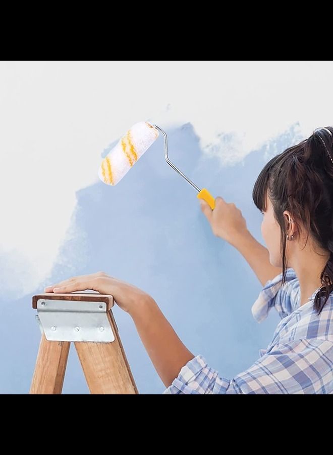 Painting Brush Roller Wall Decoration Wall Paint Roller 4'' Mini Paint Roller with 10 Pcs  - Image 2