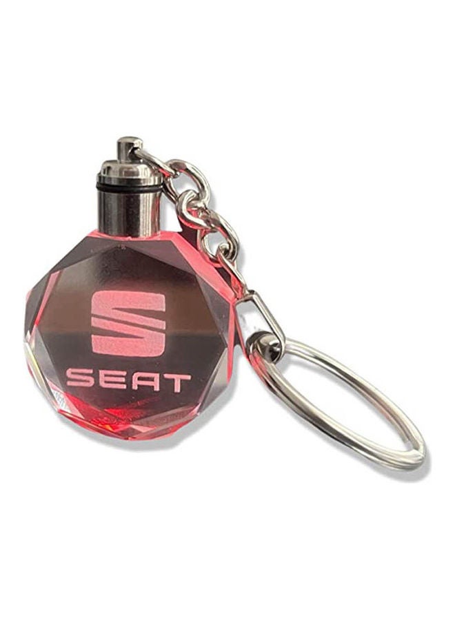 Loquat Keychain Keyring Car Logo With Changing Color Light - Image 1