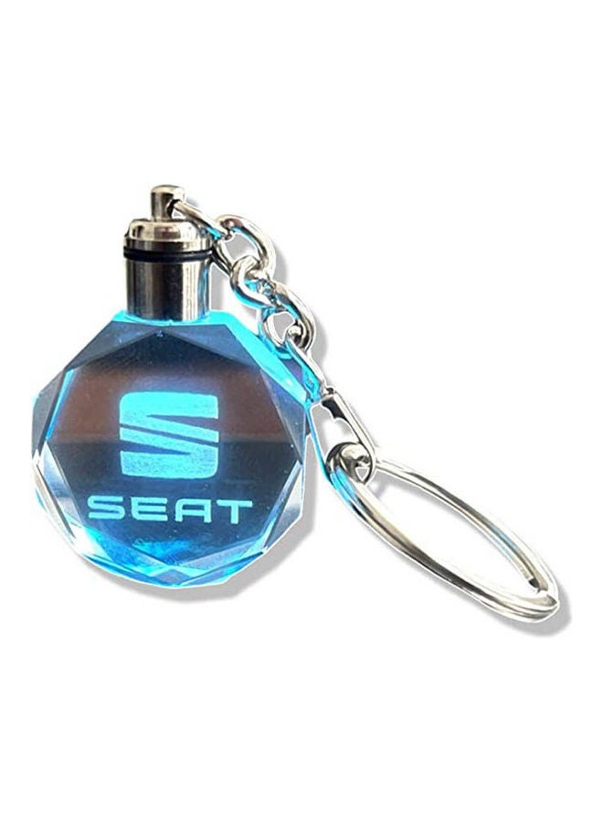 Loquat Keychain Keyring Car Logo With Changing Color Light - Image 2