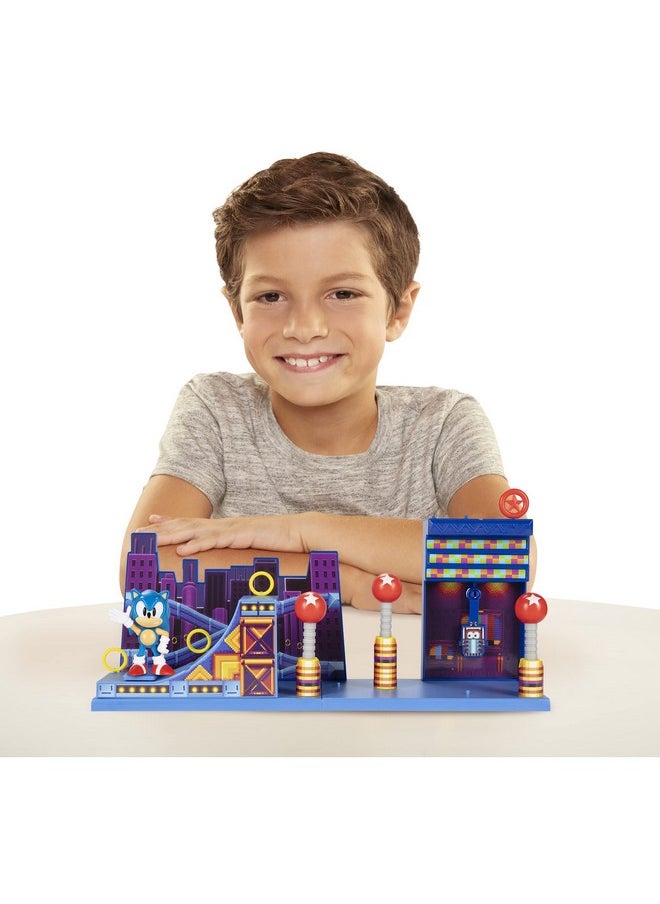 Sonic The Hedgehog Action Figures 2.5" Studiopolis Zone Playset  - Image 3