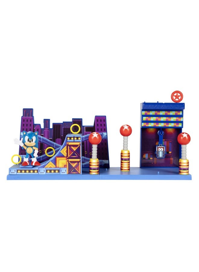 Sonic The Hedgehog Action Figures 2.5" Studiopolis Zone Playset  - Image 2