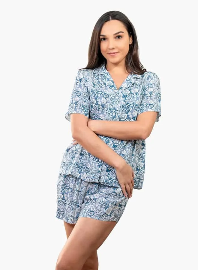 Aadaraya Ss Classic Short Pj Set For Female