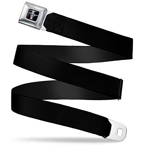 Buckle Down Buckle-Down Seatbelt Belt - Ford Mustang Black - 1.5" Wide - 24-38" Length - Image 1
