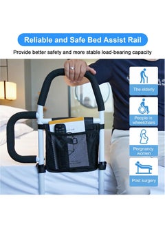 Bed Rails for Elderly Adults Safety, Bed Assist Rail with Double Grab Handles, Fall Prevention Guard with Storage Pocket, Support Up to 300lbs - pzsku/Z86CCC4AE1E8E7549072BZ/45/_/1722569956/fc9f5b3e-e347-4819-9c7f-cd30eee84bb2