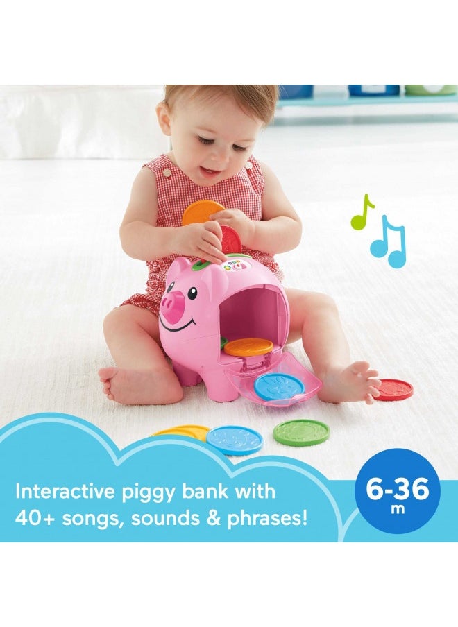 Fisher-Price - Fisher-Price Laugh And Learn Baby Learning Toy Smart Stages Piggy Bank With Music And Phrases For Infant To Toddler Ages 6+ Months - Image 1
