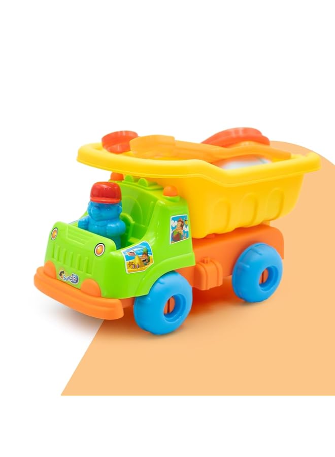 IToys Kids Dump Truck Beach Tools Toy Colourful Plastic Construction Vehicle 32 X 16 X 17 Cm Beach Accessories Beach Tools For Boys And Girls. - Image 5