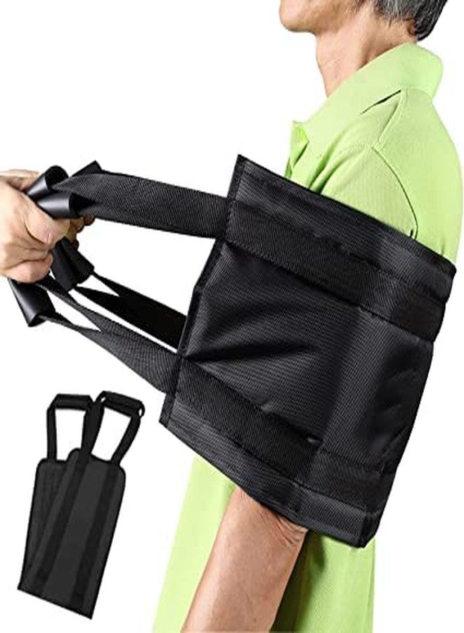 Dhadh 31.5 Inch Padded Bed Transfer Nursing Sling for Patient, Elderly Safety Lifting Aids Home Bed Assist Handle Back Lift Mobility Belt for Patient Care - Black (Black) - Image 1