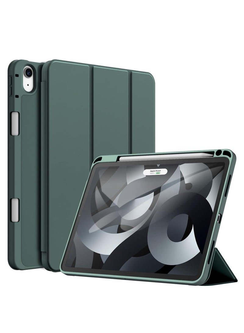 بورتوني حافظة iPad Air 11 بوصة M2 2024 الجيل السادس مع حامل قلم رصاص وغطاء مغناطيسي من السيليكون غطاء لوحي نحيف لجهاز iPad Air 11 بوصة M2 الجيل السادس - Image 1