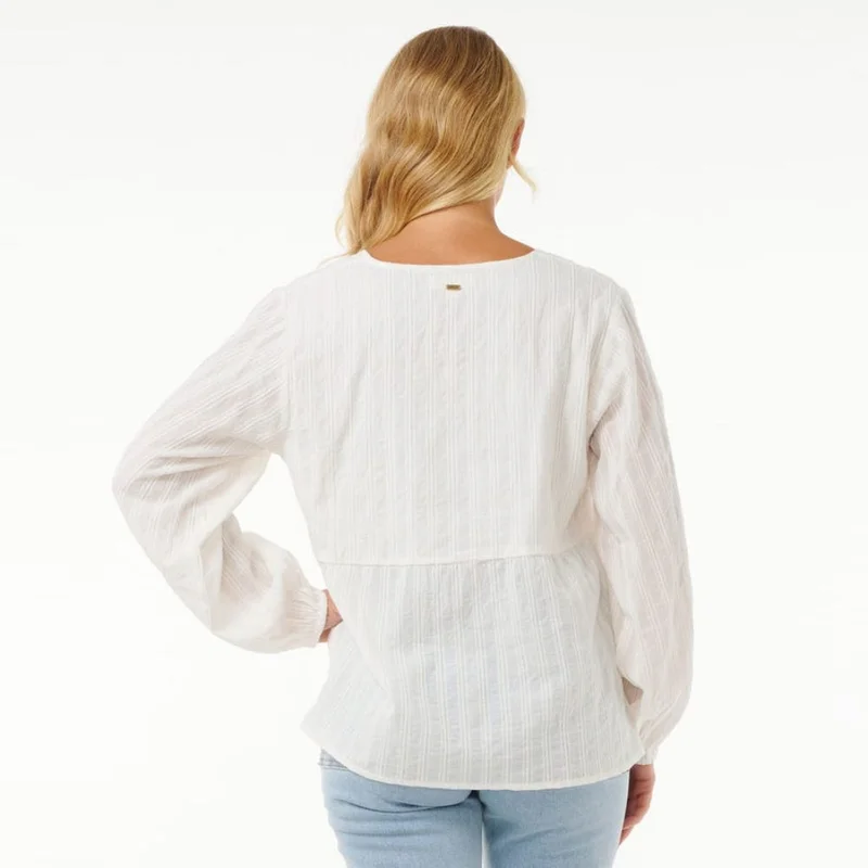 RIP CURL Soleil Embroidered Long Sleeve Top - Women