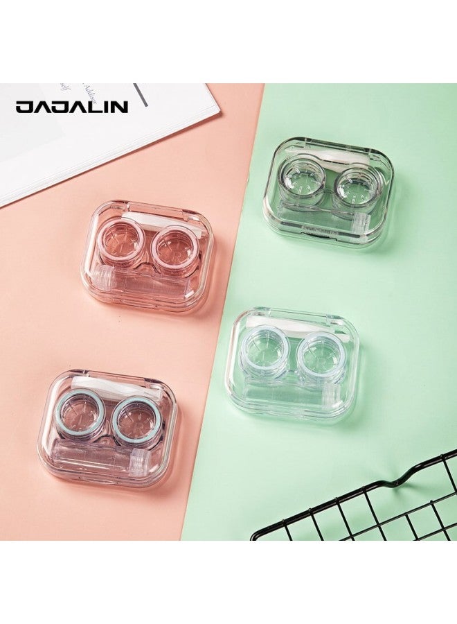 JAJALIN Contact Lens Case, Portable Beauty Case, Integrated Storage And Companion Case, Double Case, Care Kit, Sky Blue - Image 4