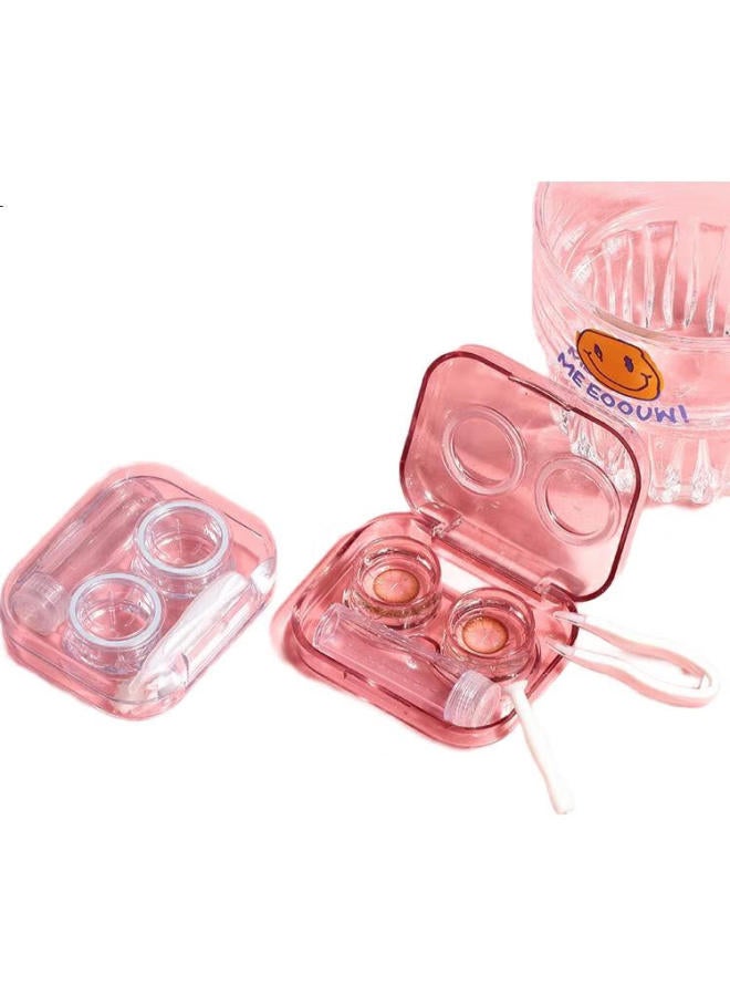 JAJALIN Contact Lens Case, Portable Beauty Case, Integrated Storage And Companion Case, Double Case, Care Kit, Sky Blue - Image 3