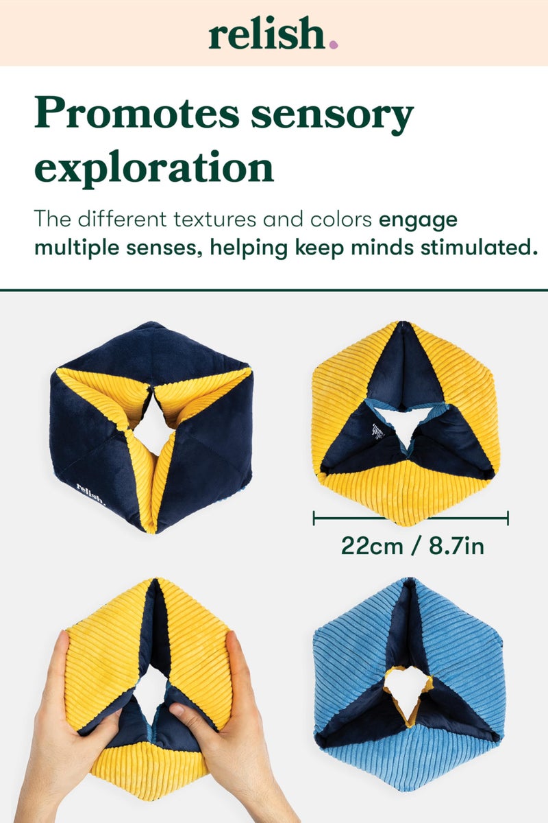 Relish - Tactile Turn Dementia Sensory Activity, Fidget Toy for Alzheimer's & Dementia, Mid to Late Stages, Soft Comfort Product with Contrasting Colors & Textures - Image 4