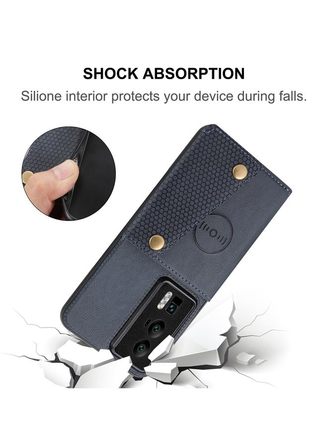 Zaboon Case For Huawei P60 / P60 Pro Double Buckle Magnetic PU+TPU Phone Case - Image 5