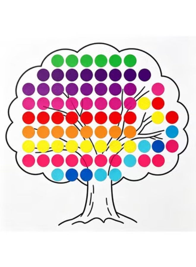 fantasize 1260Pcs Coloured Dot Stickers Round Sticker Coded Label Sticker, Self-Adhesive Coding Circle Dot Stickers, 0.75 inches Round Colored Label Stickers for School Item Classification - Image 2