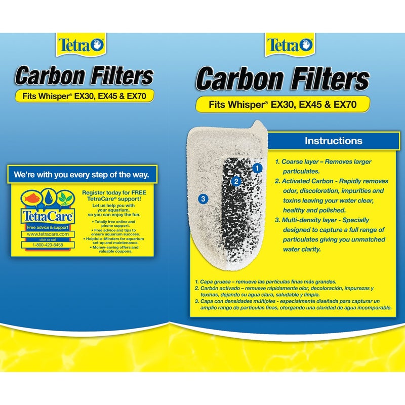 Tetra Carbon Filters, For Aquariums, Fits Tetra Whisper EX Filters - Image 3