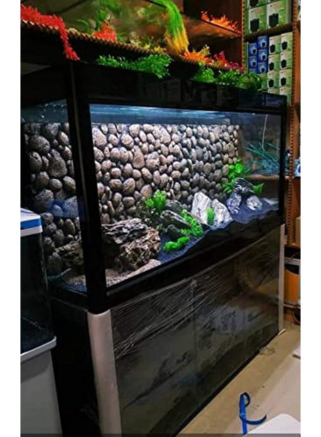 VAYINATO Petzlifeworld Porpoise Aquarium 3D Background Foam (60 * 45) Cm - Pebbles On The Floor Design - Image 3