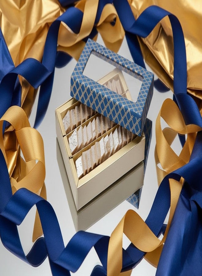 Jaiccha Ghasitaram Gifts Jaiccha Mini Kaju Katli Blue Box |Sweet Gift Pack|Diwali Sweet|Indian Mithai|Diwali Gift Box|Kaju Katli - Image 1