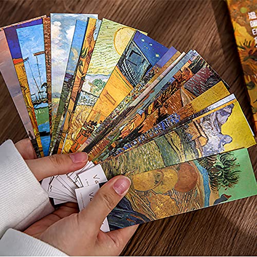 Doraking 30PCS Van Gogh Art Works Paper Bookmarks for Book Lovers Boxed Famous Print Bookmarks Set Painting - Image 3
