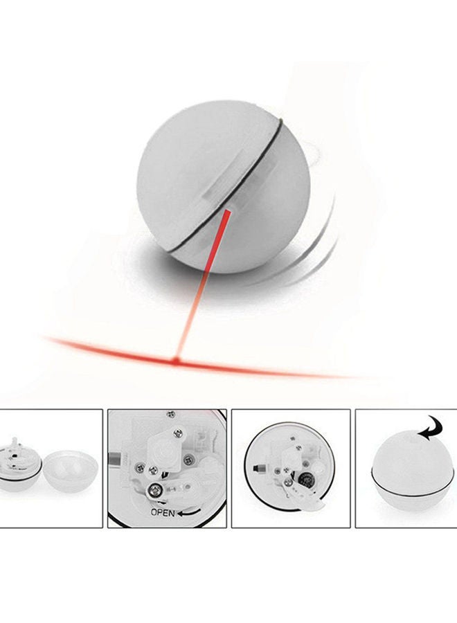 NIBEMINENT Electric Rolling LED Ball White - Image 5