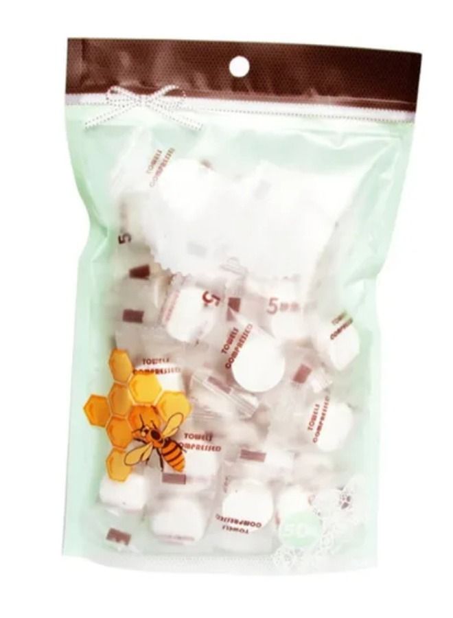 UNIVERSAL 50-Piece Compression Wash Face Towel Set - Image 1