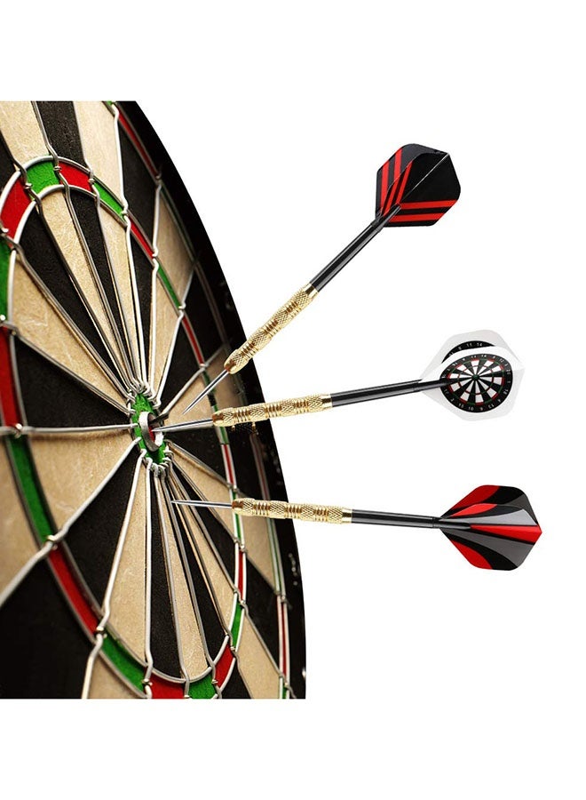 عربست سهام برؤوس فولاذية، سهام معدنية احترافية، مجموعة سهام برؤوس معدنية، سهام معدنية للوحة رمي السهام، 18 قطعة - Image 4